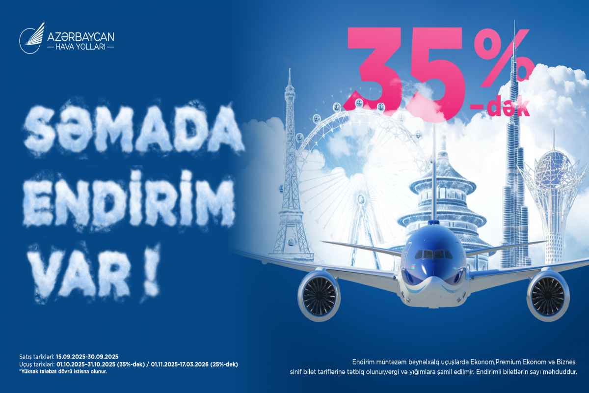 AZAL-dan turizm gününə özəl endirim kampaniyası
