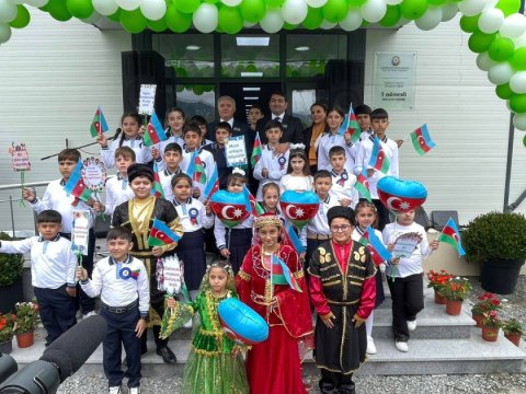 Kəlbəcərdə ilk təhsil zəngi çalındı - FOTO