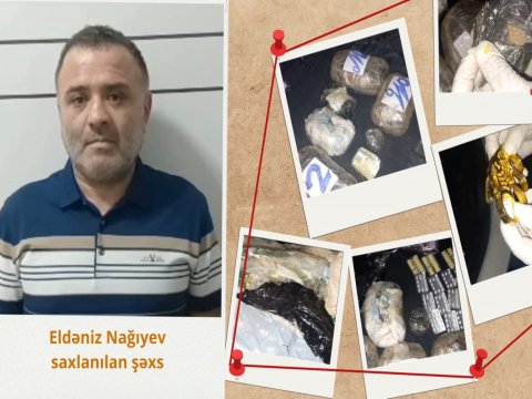 Narkokuryerdən 6 kiloqram narkotik aşkarlandı