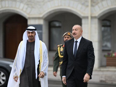 BƏƏ Prezidentinin Şuşada rəsmi qarşılanma mərasimi - GÖRÜNTÜLƏR