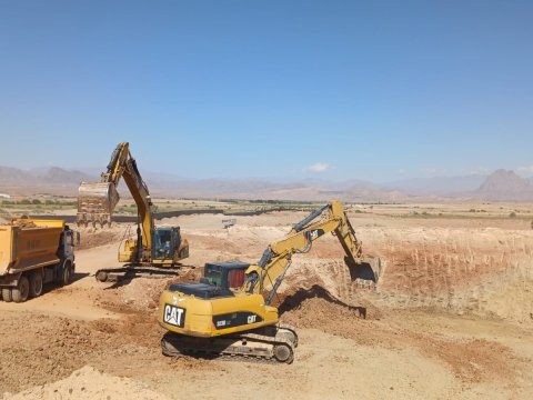 Araz çayından Nehrəm qəsəbəsinə su çəkilir