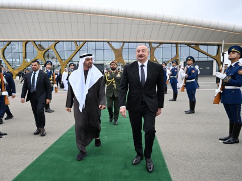 BƏƏ Prezidentinin Azərbaycana səfəri başa çatdı - GÖRÜNTÜLƏR