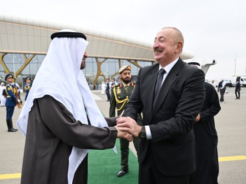 BƏƏ Prezidentinin Azərbaycana səfərindən GÖRÜNTÜLƏR