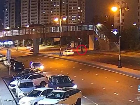 Sürücünün məsafə saxlamaması qəzaya səbəb oldu - VİDEO