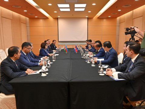 Spiker Kamboca Milli Assambleyasının sədri ilə GÖRÜŞDÜ