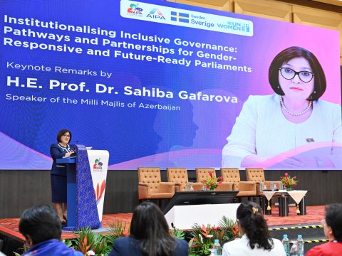 Sahibə Qafarova Qadın Siyasi Liderlər Forumunda