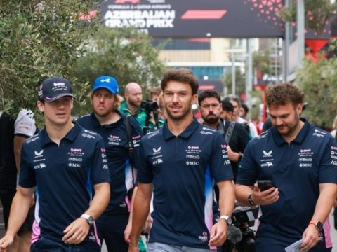 Formula 1 pilotları Bakıda - FOTOLAR