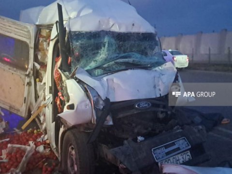 Bakıda ağır yol qəzası - Ölən var