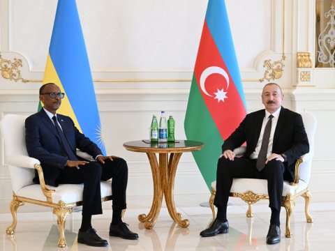 İlham Əliyevin ruandalı həmkarı&nbsp;ilə təkbətək görüşdü&nbsp;