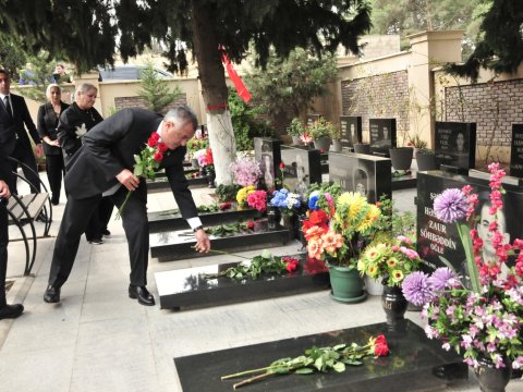 Abşeronda antiterror əməliyyatı şəhidləri anılıb - FOTOLAR