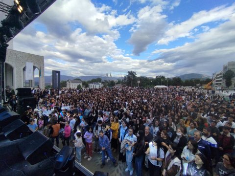 Xankəndidə şəhər günü münasibətilə möhtəşəm konsert - FOTO