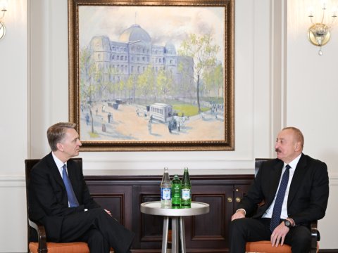 İlham Əliyev Amerikada görüşlərə başladı