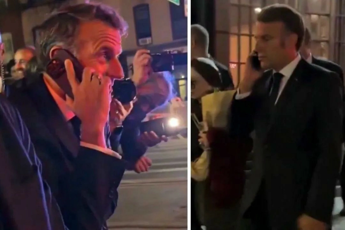 Makron Nyu-Yorkda yolda qaldı - VİDEO