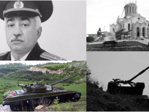 Şuşanın girişinə qoyulan erməni tankının komandiri öldü