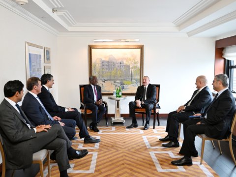 İlham Əliyev məşhur ABŞ şirkətinin təsisçisi ilə görüşdü