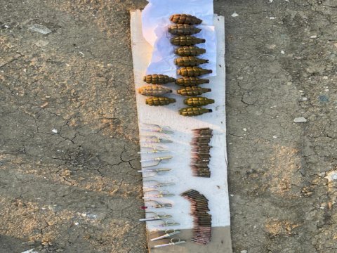 Masazırda 13 ədəd F-1 əl qumbarası AŞKARLANDI