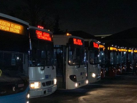 Bakıda avtobuslar gücləndirilmiş rejimdə çalışacaqlar