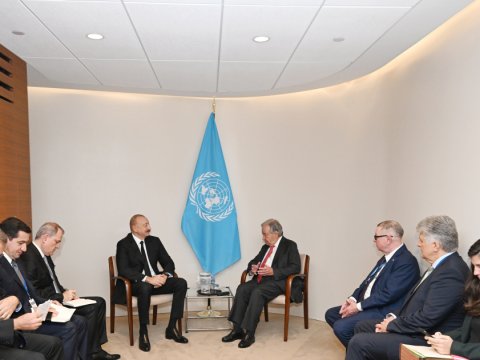 İlham Əliyev Quterreşlə görüşdü - FOTO