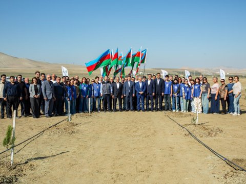 Anım Günü ilə əlaqədar ağacəkmə aksiyası - FOTOLAR