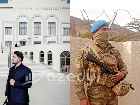 Xankəndiyə döyüşlə daxil oldu, indi təhsil alır - “Elə burda ailə quracam”