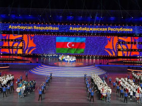 III MDB Oyunlarının açılış mərasimi: Prezident və xanımı iştirak etdilər - VİDEO