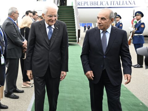 İtaliya Prezidenti Azərbaycana gəldi