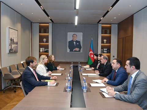 Ceyhun Bayramov ABŞ Dövlət Departamentini baş müşavirini qəbul edib