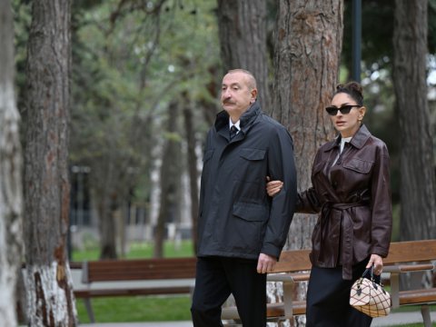 Bakıda yeni park - Prezident və xanımı açılışda iştirak etdi - FOTOLAR