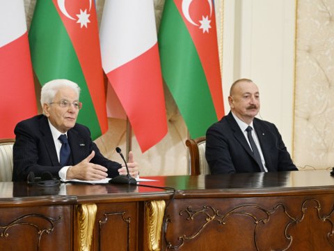 Prezidentin Mattarella ilə görüşündən yeni GÖRÜNTÜLƏR