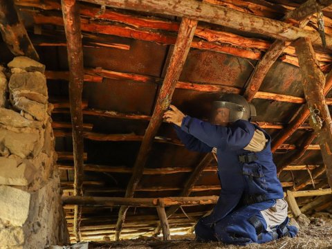 Şuşada evdə partlayıcı tələ qurğusu aşkarlandı - FOTO