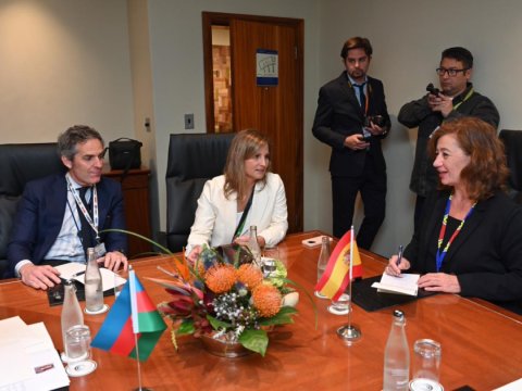 Sahibə Qafarova İspaniya Deputatlar Konqresinin sədri ilə görüşdü 