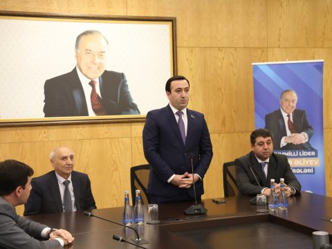 Mahir Süleymanlı BDU-da “Heydər Əliyev mühazirələri” layihəsinin qonağı olub
