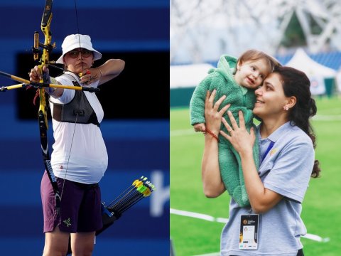 Yaylagül qızı ilə birlikdə Xankəndidə - FOTO