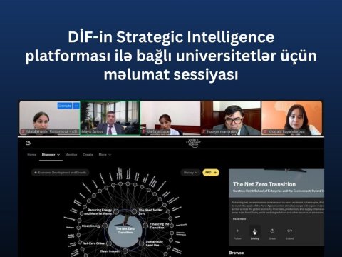 &ldquo;Strategic Intelligence&rdquo; platformasında BMU-nun uğurlu təcrübəsi təqdim olunub
