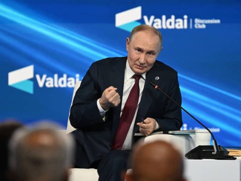 Putinin çıxışından dərhal sonra dron hücumu