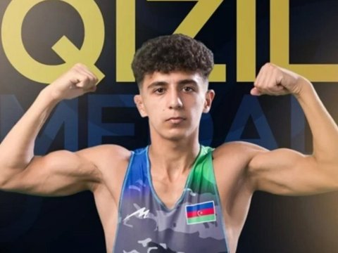 Güləşçimiz qızıl medal qazandı