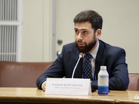 Erməni nazir müavini içib dava saldı