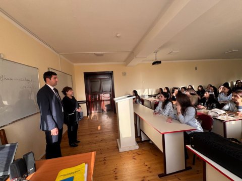 Gəncə Dövlət Universitetinin magistr tələbələri ilə görüş keçirilib - FOTO