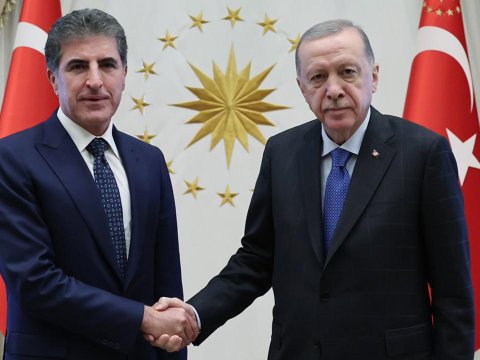 Ərdoğan Bərzani ilə görüşdü 