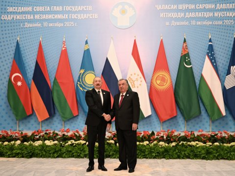 İlham Əliyev Düşənbədəki "Millət" sarayında