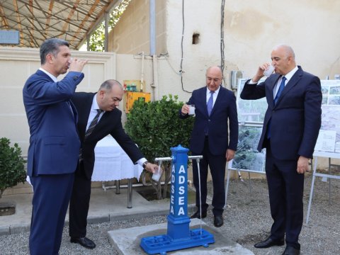 Daha bir kənd içməli su ilə təmin olundu - FOTOLAR
