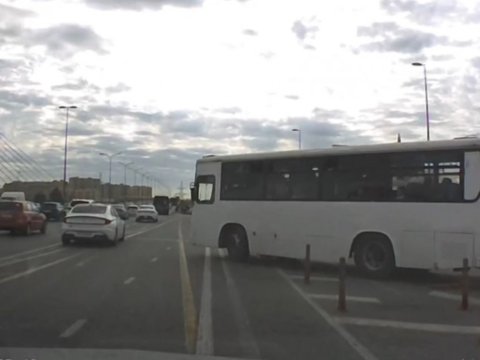 Sərnişinləri təhlükəyə atan sürücü cəzalandırılacaq - VİDEO