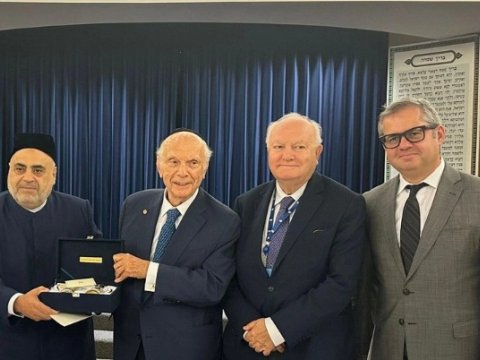 Allahşükür Paşazadə ABŞ-də ravvinlə görüşdü