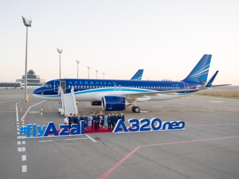 AZAL-ın ikinci yeni "Airbus A320neo" təyyarəsi Bakıda - FOTO