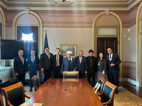 Şeyx ABŞ vitse-prezidenti ofisinin üzvləri ilə görüşdü - FOTO