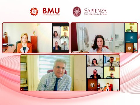 BMU ilə Sapienza Universiteti arasında əməkdaşlıq müzakirə olundu
