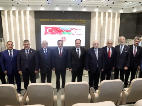 Deputatlarımız Şimali Kiprdə rəsmi görüşlərdə iştirak edir - FOTOLAR