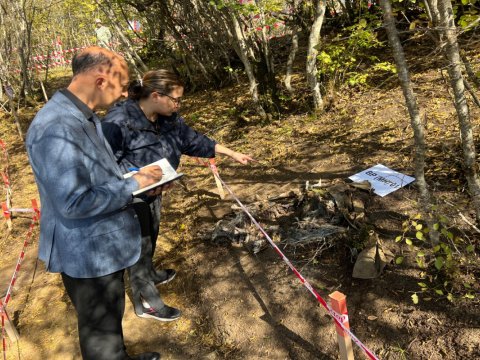 Ombudsmanın nümayəndələri Ağdərədəki kütləvi məzarlığı yerində araşdırdılar