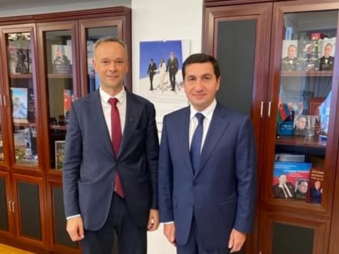 Hikmət Hacıyev Litva səfiri ilə müzakirələr apardı