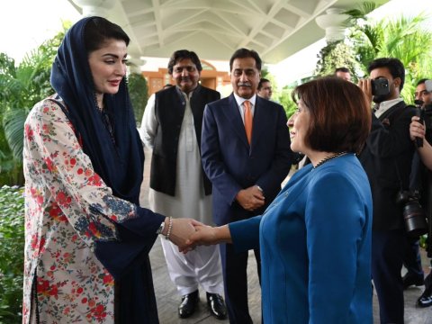 Spiker Pakistanın Pəncab əyalətinin baş naziri ilə GÖRÜŞDÜ